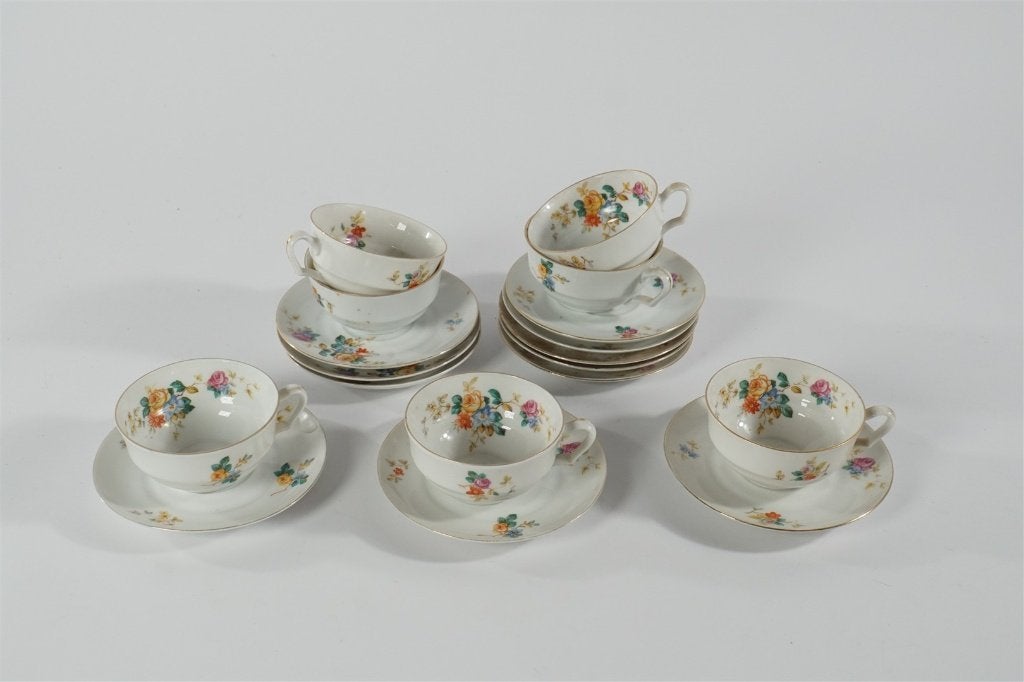 Romantisch porseleinen kop-en-schotelset, Schumann Arzberg, Antiek en Kunst, Ophalen of Verzenden