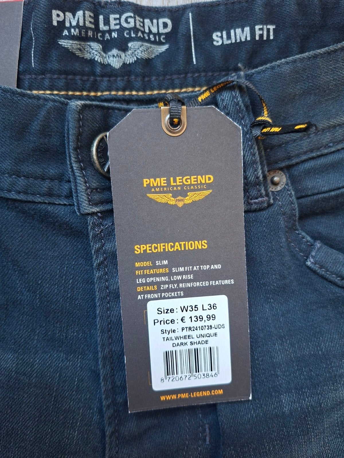 PME LEGEND Tailwheel slimfit jeans W35 L36 3 voor €149,95, Blauw, Nieuw, Ophalen of Verzenden, W33 - W34 (confectie 48/50)