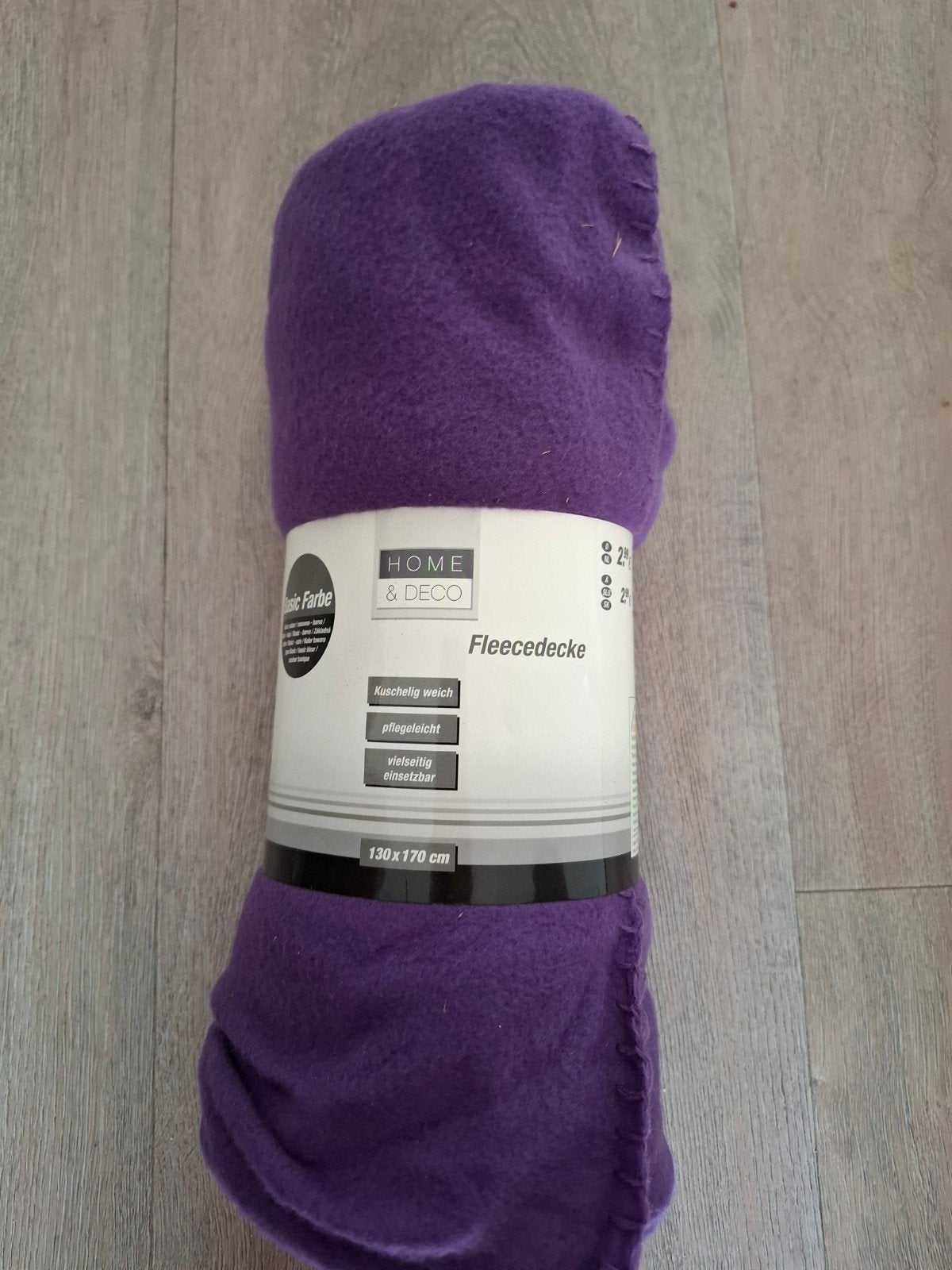 Nieuwe paarse fleecedeken 130 x 170 cm, Ophalen, Fleecedeken, 130 cm, Nieuw