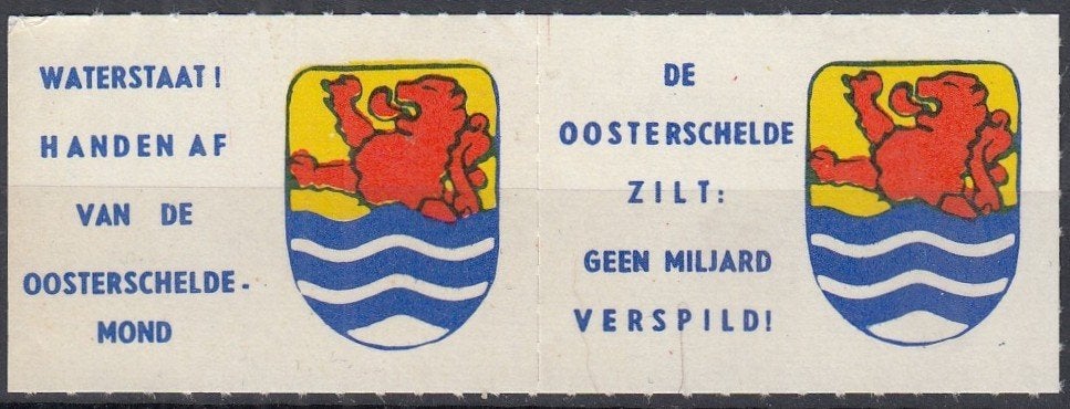 Nederland - 1953-1960-  Watersnood -26- Protestzegels- P, Verzenden, Na 1940, Postfris