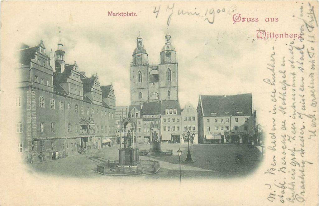 701-297-009 Wittenberg Marktplatz, Verzenden, Voor 1920, Duitsland