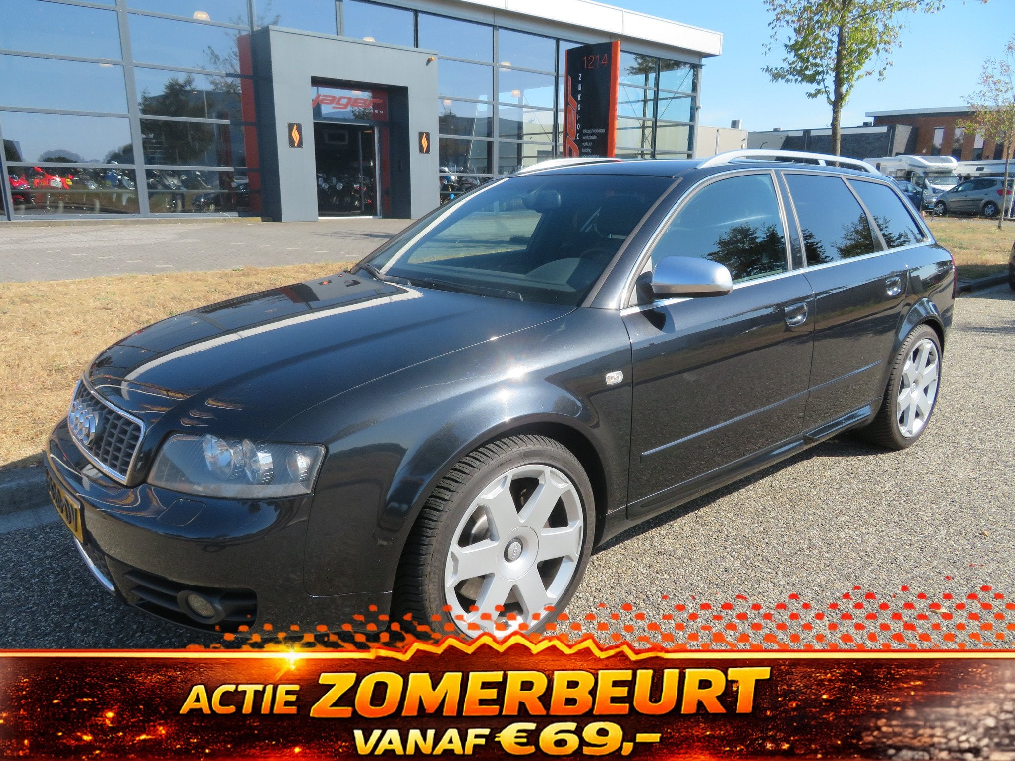 Audi S4 4.2 QUATTRO SUPERSTRAK! (bj 2004), Auto's, Audi, Gebruikt, 8 cilinders, Overige carrosserieën, Zwart