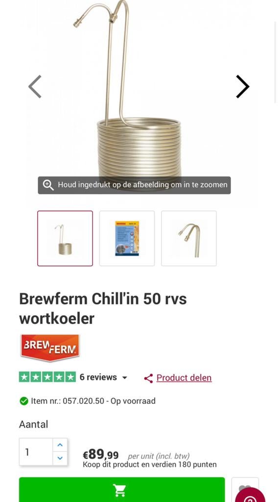 Wortkoeler Brewferm Chill'in 50 RVS - Bierbrouwen (Nieuw), Verzenden, Nieuw