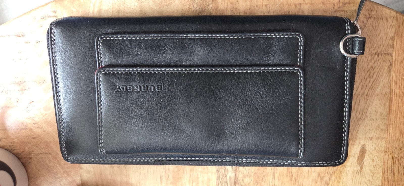 mooie leren portemonee van burberry, Ophalen of Verzenden