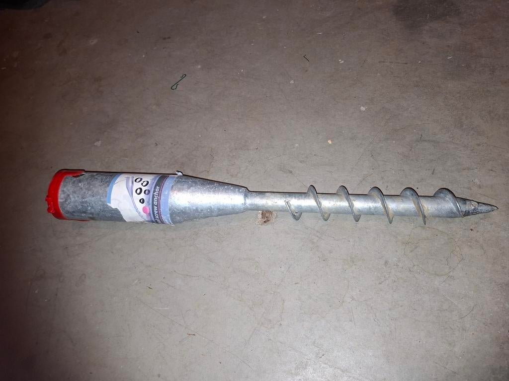 Parasol grondboor met 5 vulringen, Ophalen