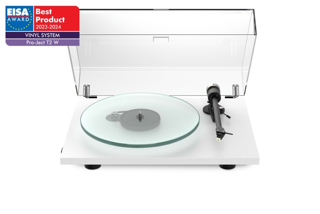 Pro-Ject | T2W | Platenspeler | Wit, Niet ingevuld, Ophalen of Verzenden, Zo goed als nieuw, Platenspeler