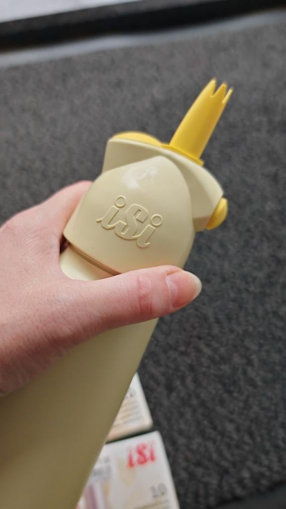 Slagroomspuit iSi met 3 patronen, Huis en Inrichting, Keuken | Keukenbenodigdheden, Gebruikt, Ophalen of Verzenden