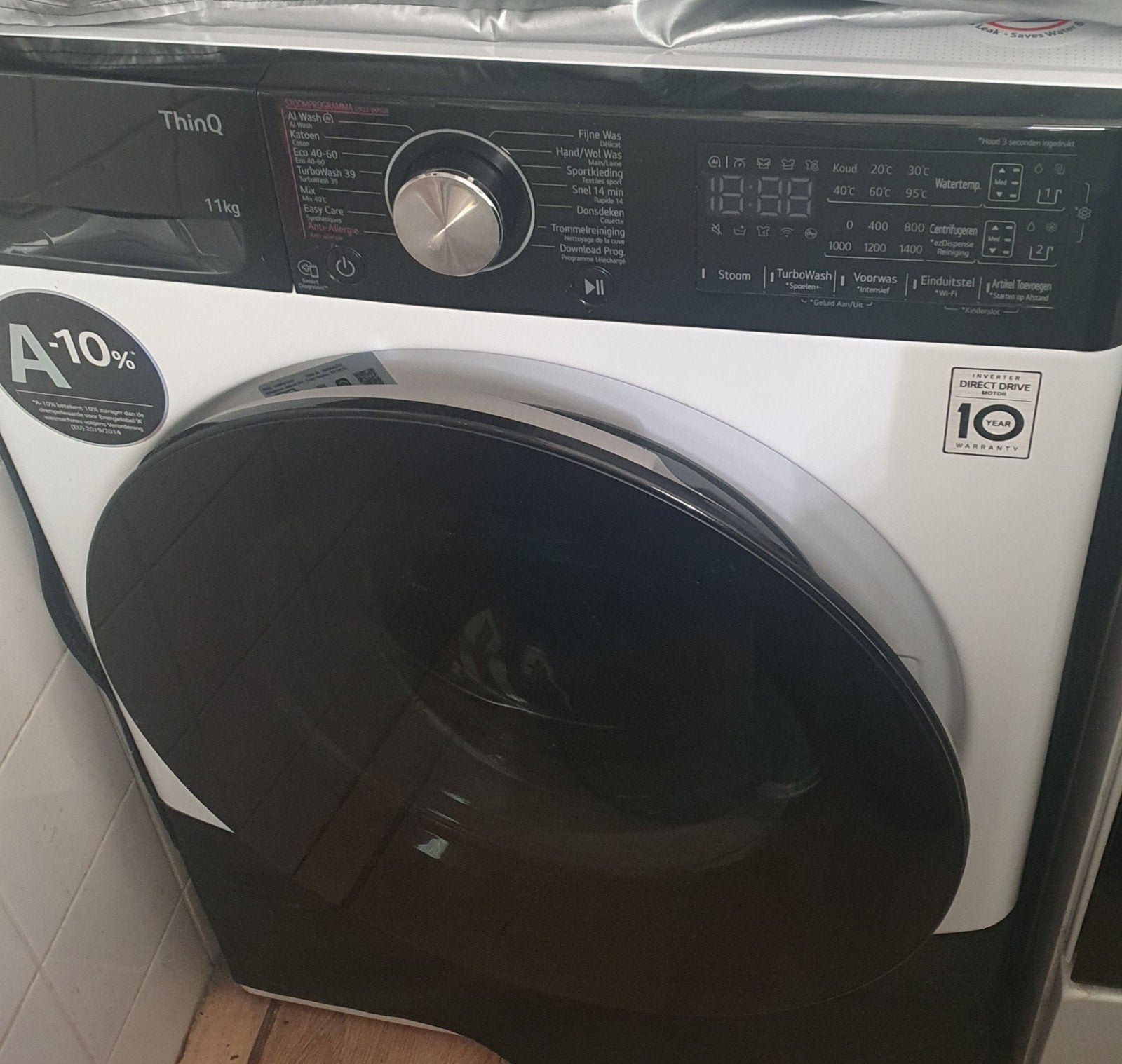 LG Wasmachine 11 kg F4WR7511SYW - Energiezuinig & Stil, Witgoed en Apparatuur, Ophalen, 1200 tot 1600 toeren, 10 kg of meer, Zo goed als nieuw