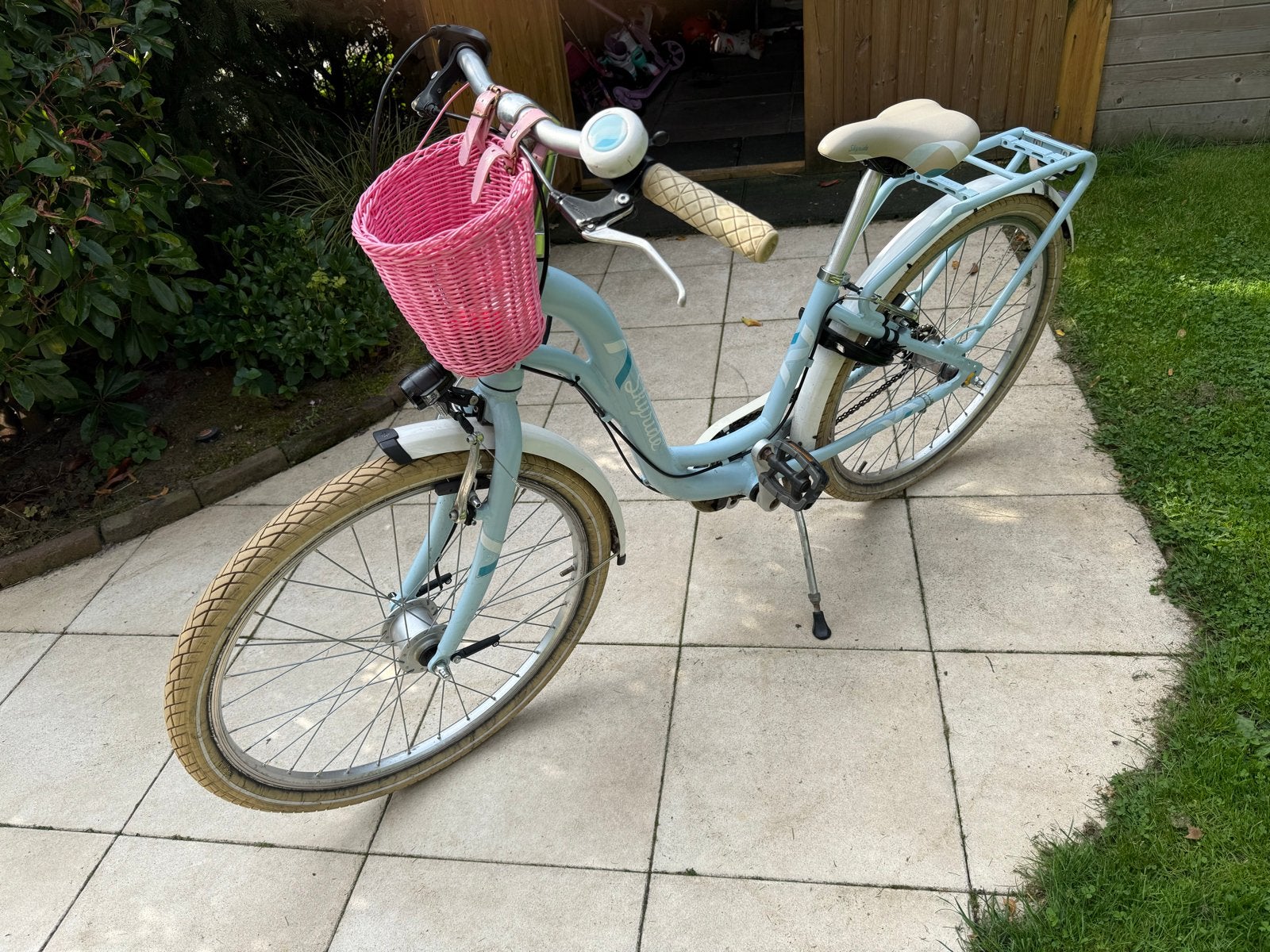 24 inch kinderfiets Puki Skyride - Lichtblauw, Ophalen, Velgrem, Handrem, Gebruikt
