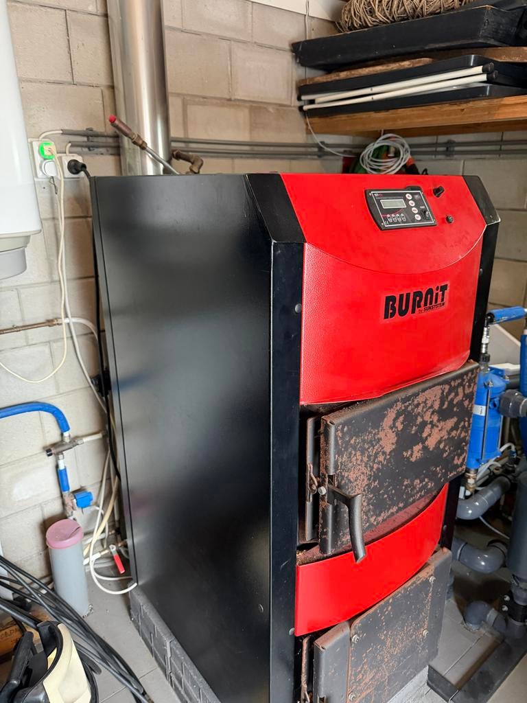 Burnit WBS 30 Houtgestookte CV-ketel 22 kW (nieuw € 4.000), Ophalen, Gebruikt, Cv-ketel of Combi-ketel, Minder dan 60 cm
