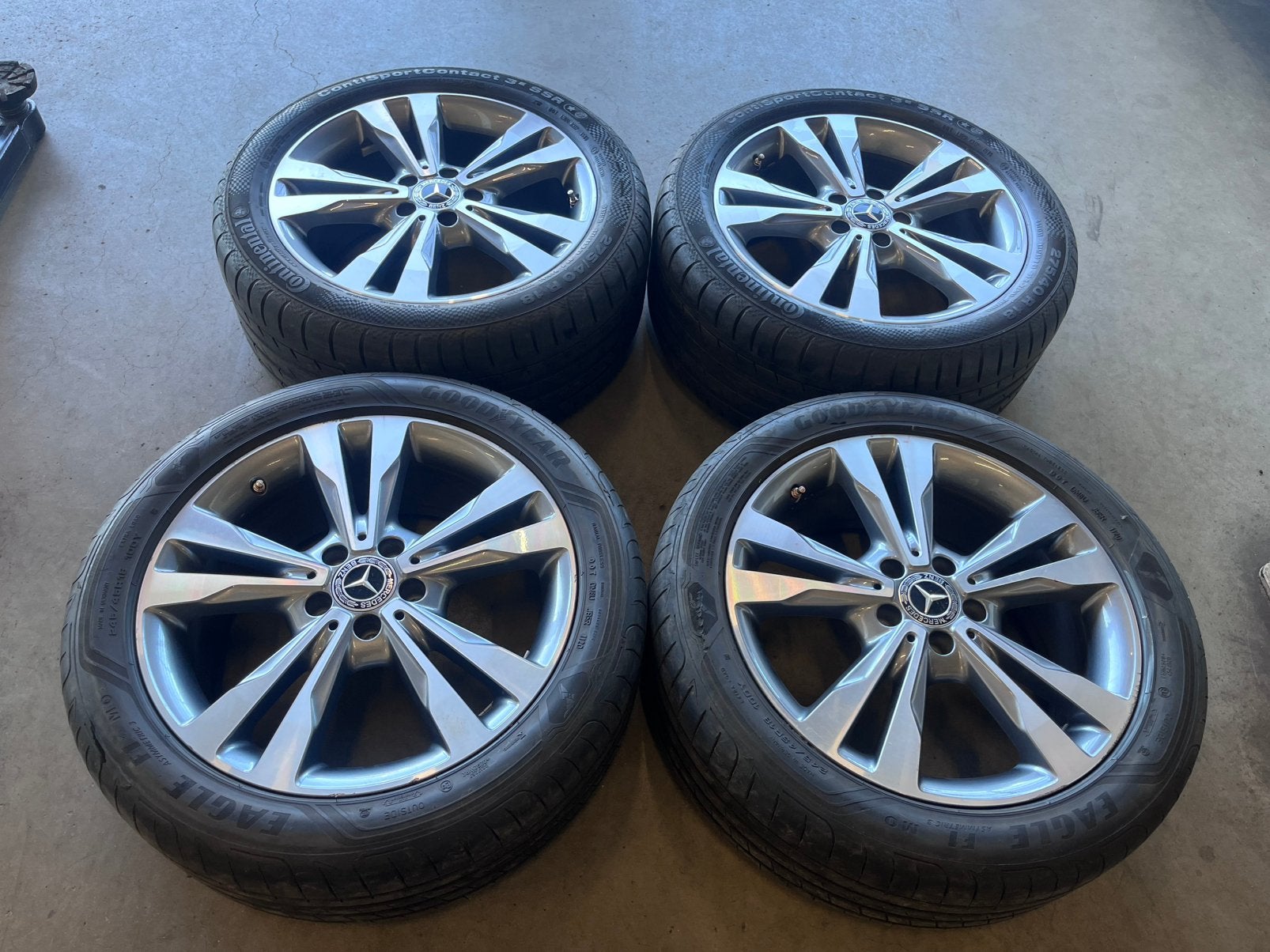 18 inch mercedes V-klasse / Vito W447 breedset zomer 7.0mm, Ophalen, 18 inch, Banden en Velgen, Zomerbanden