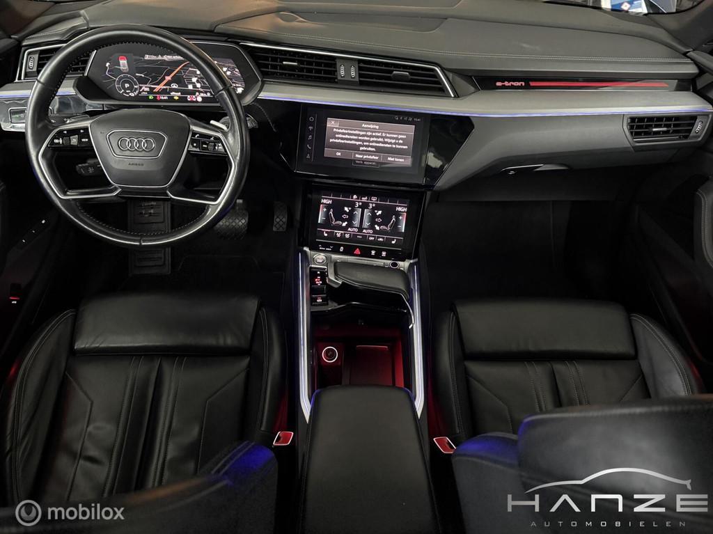 Audi e-tron e-tron 55 quattro 90%SoH advanced Pro 95 kWh, Automaat, 131 €/maand, Blauw, Leder