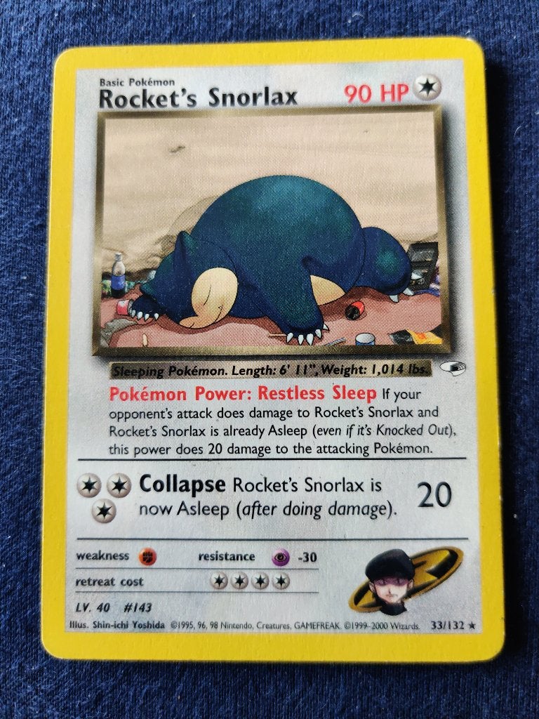 Rocket's Snorlax - Gym Heroes 33/132 - Near Mint, Ophalen of Verzenden, Nieuw