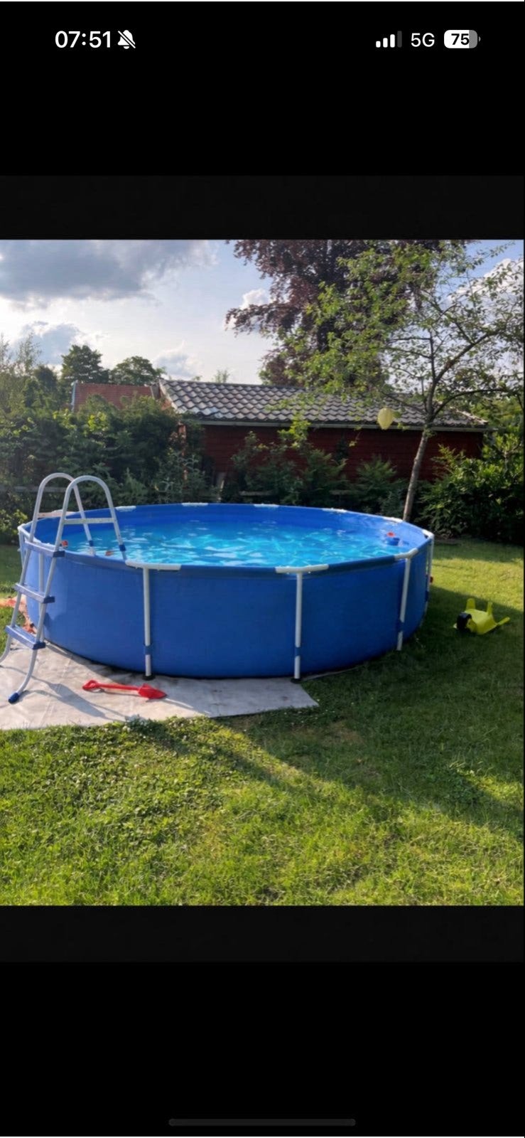 Zwembad 3,66x0,99m met filterpomp, 1 seizoen gebruikt, Ophalen, Gebruikt, 80 tot 120 cm, Rond