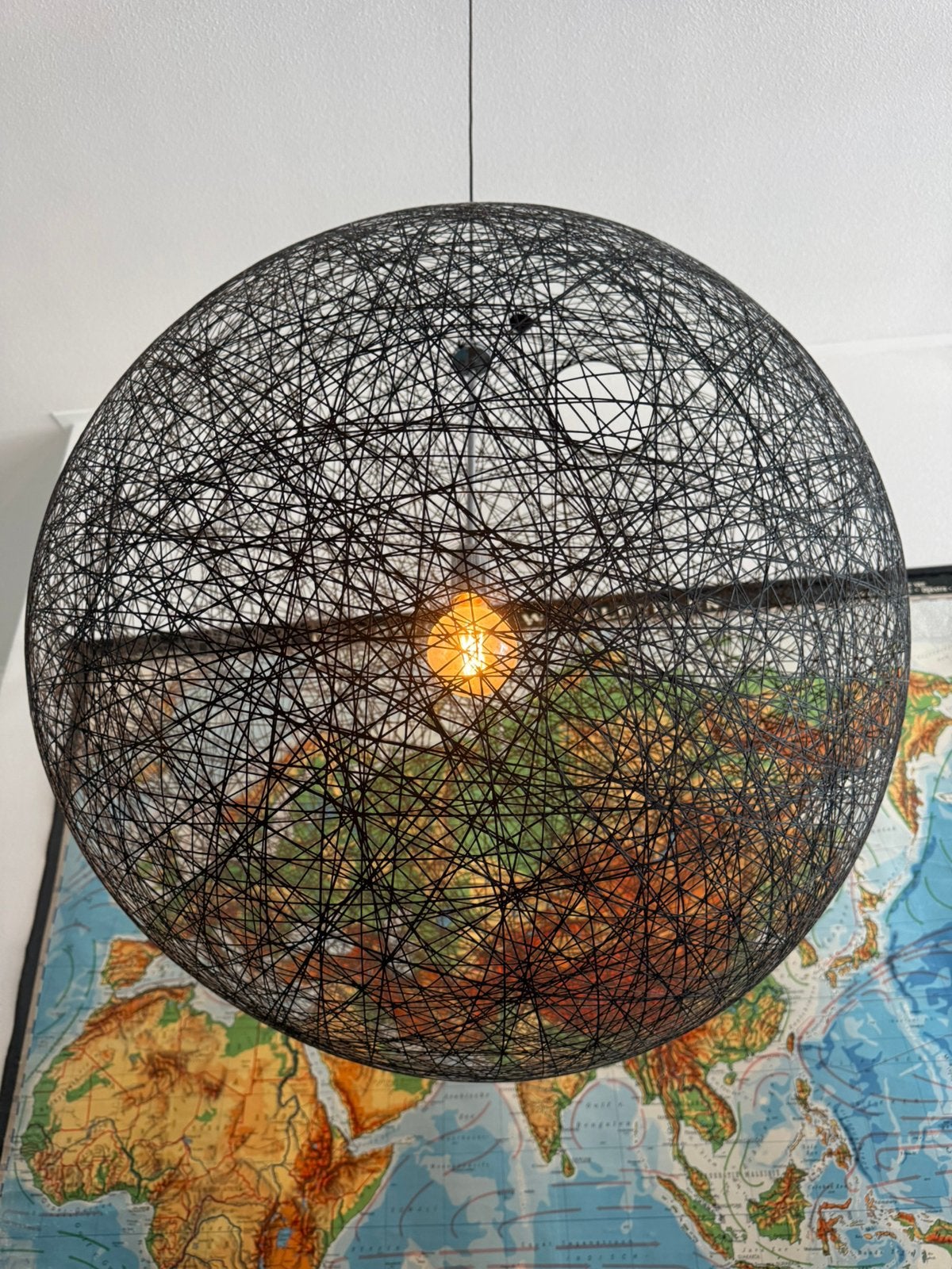 Moooi molra-m hl lamp randomlight Ø80cm E27  zwart, Ophalen, Zo goed als nieuw