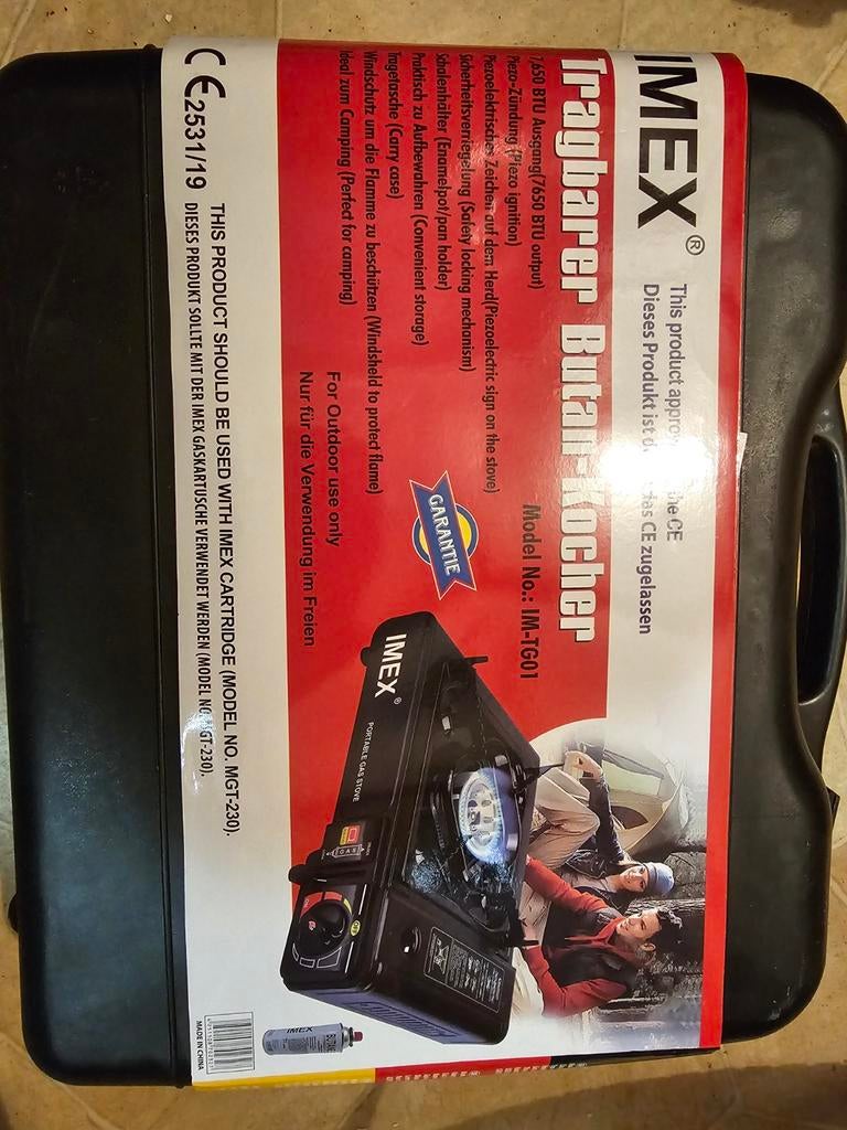IMEX draagbare butaan koker, Ophalen of Verzenden