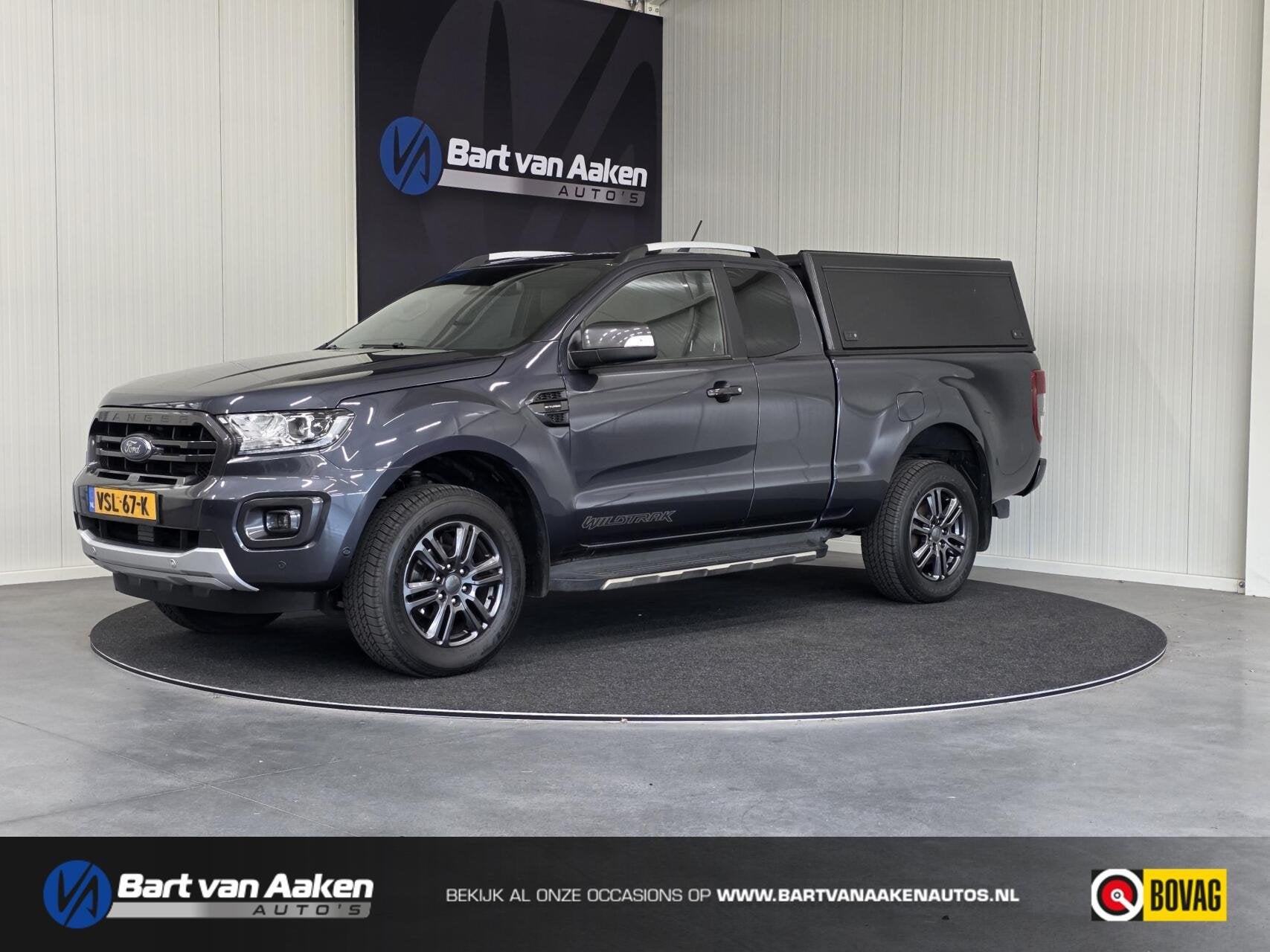 Ford Ranger 2.0 EcoBlue Aut. Wildtrak Bushtech Hardtop, Automaat, Gebruikt, 4 cilinders, Leder en Stof