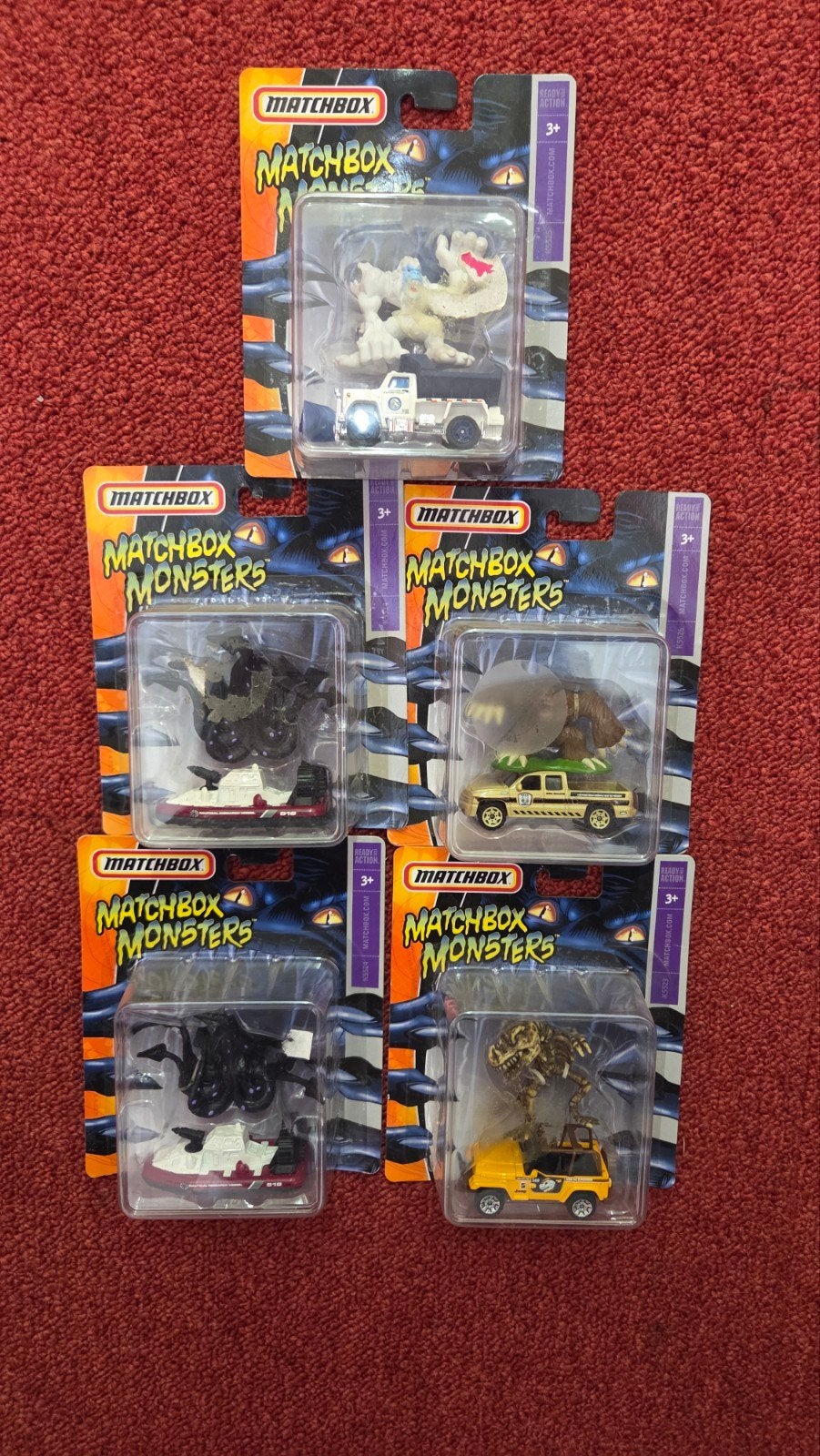 Matchbox Monsters - 5 stuks - Nieuw in verpakking, Ophalen of Verzenden, Nieuw, Overige typen