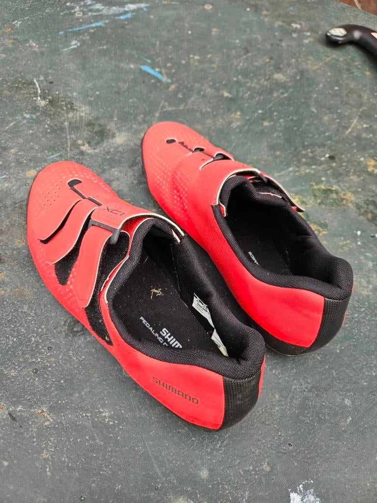 Shimano XC1 fietsschoenen rood maat 47, Ophalen of Verzenden