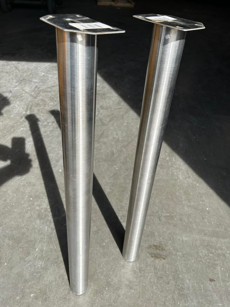 Tafelpoten RVS, Huis en Inrichting, Tafelonderdelen, Minder dan 50 cm, 50 tot 100 cm, Rond, Ophalen of Verzenden