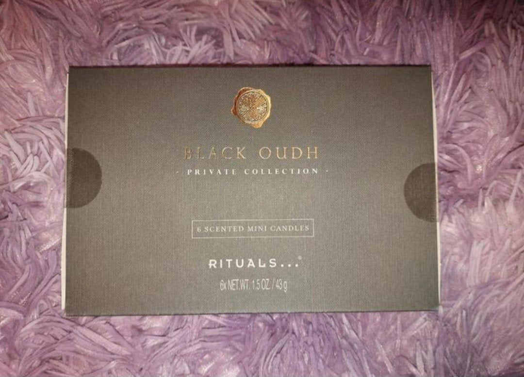 Rituals Black Oudh Private Collection Mini Kaarsen, Zwart, Ophalen of Verzenden, Rituals, Kaars