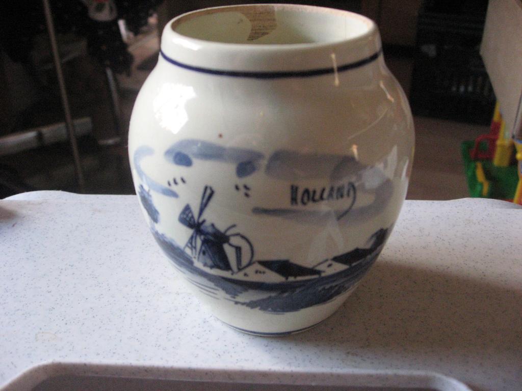 Delfts blauw lepelvaasje, Ophalen of Verzenden