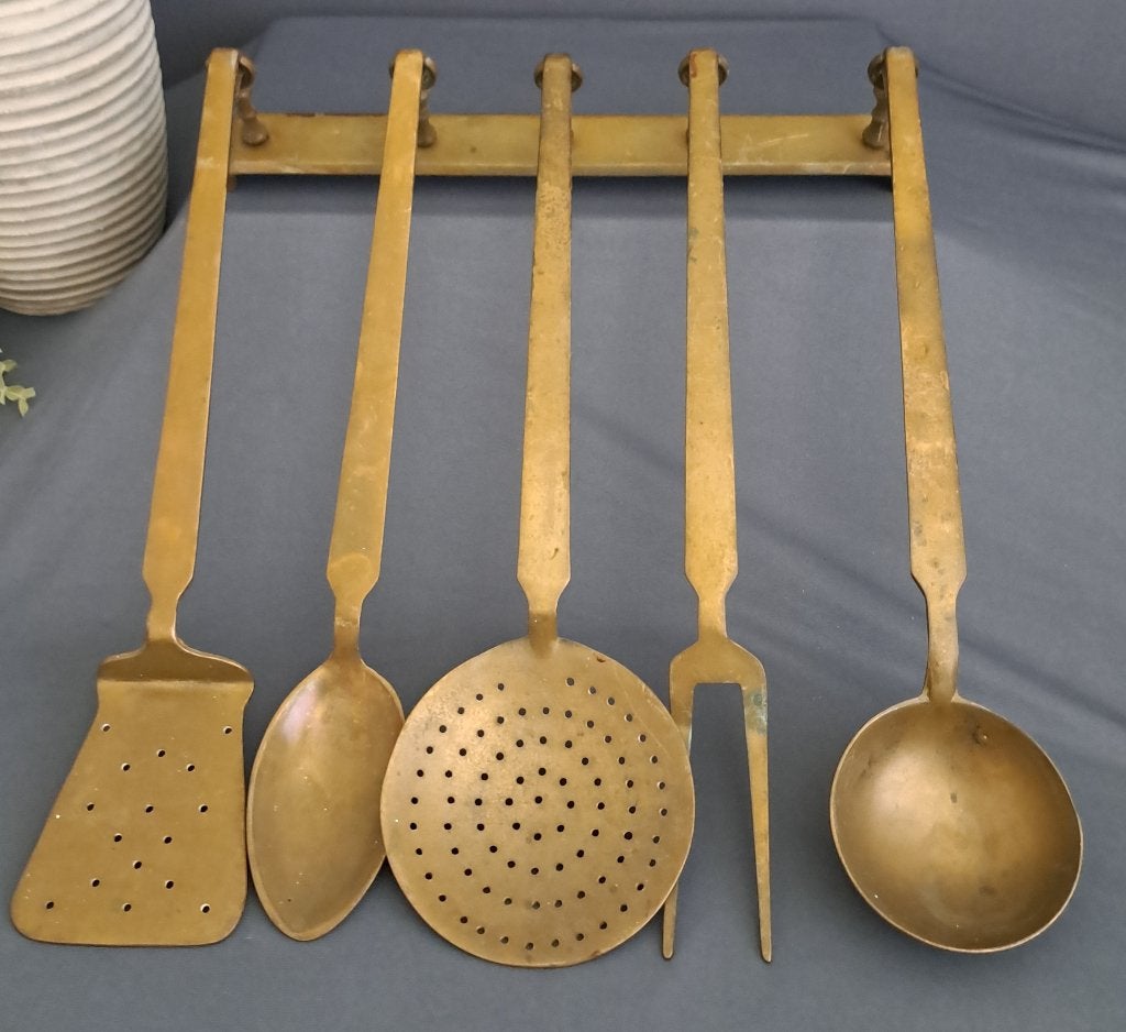 “Eye catcher” vintage lepelrek van koper/messing, Ophalen of Verzenden