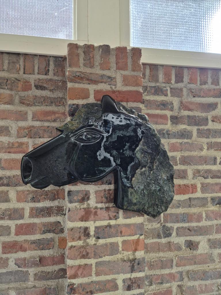Stenen paarden hoofd, Ophalen, Steen