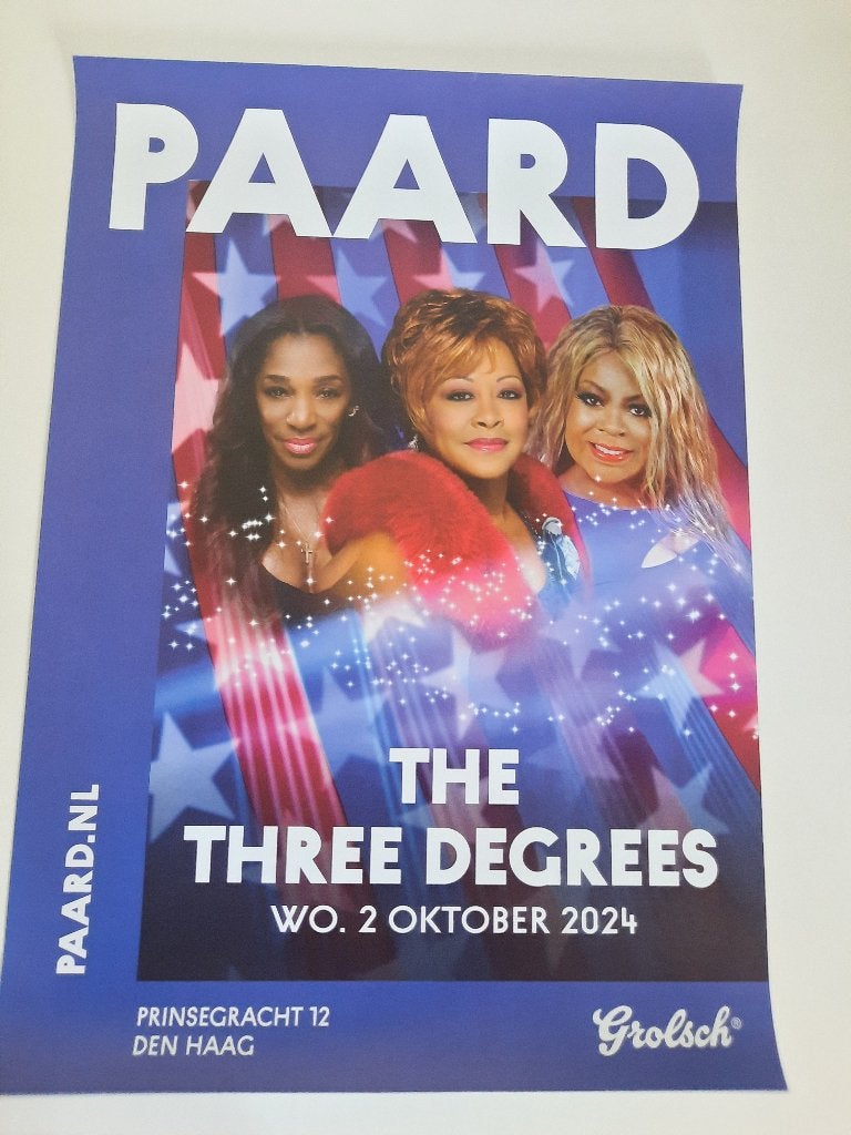 poster The Three Degrees, Rechthoekig Staand, Nieuw, Ophalen of Verzenden, A1 t/m A3