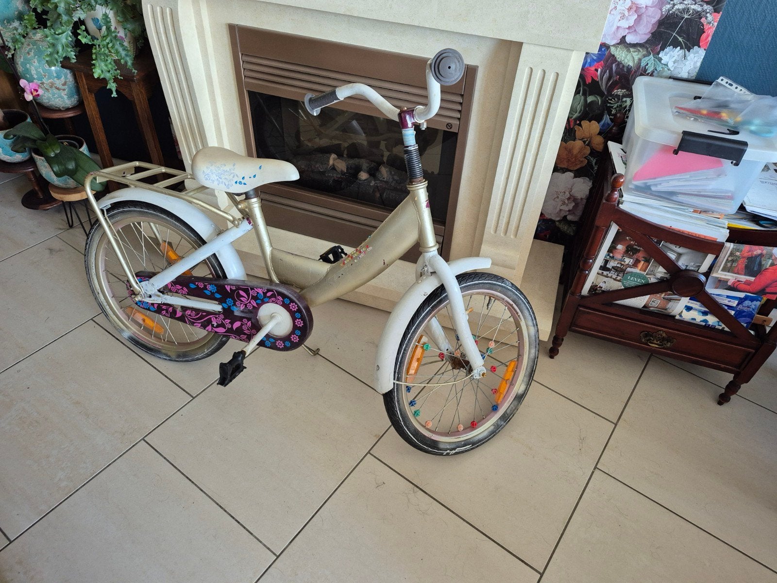 20inch kinderfietsje 5€, Fietsen en Brommers, Ophalen, Gebruikt, Terugtraprem, 20 inch of meer