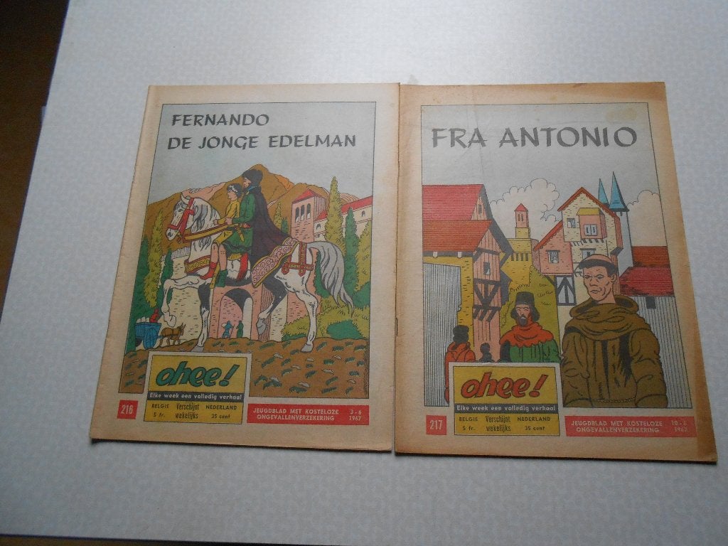 ohee 216 en 217 1967., Eén stripboek, Ophalen of Verzenden, Zo goed als nieuw, Karel Verschuere