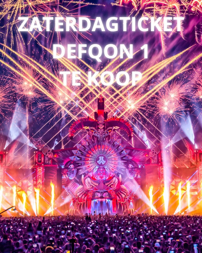 Defqon 1 Ticket / Bandje zaterdag, Tickets en Kaartjes, Evenementen en Festivals, Eén persoon