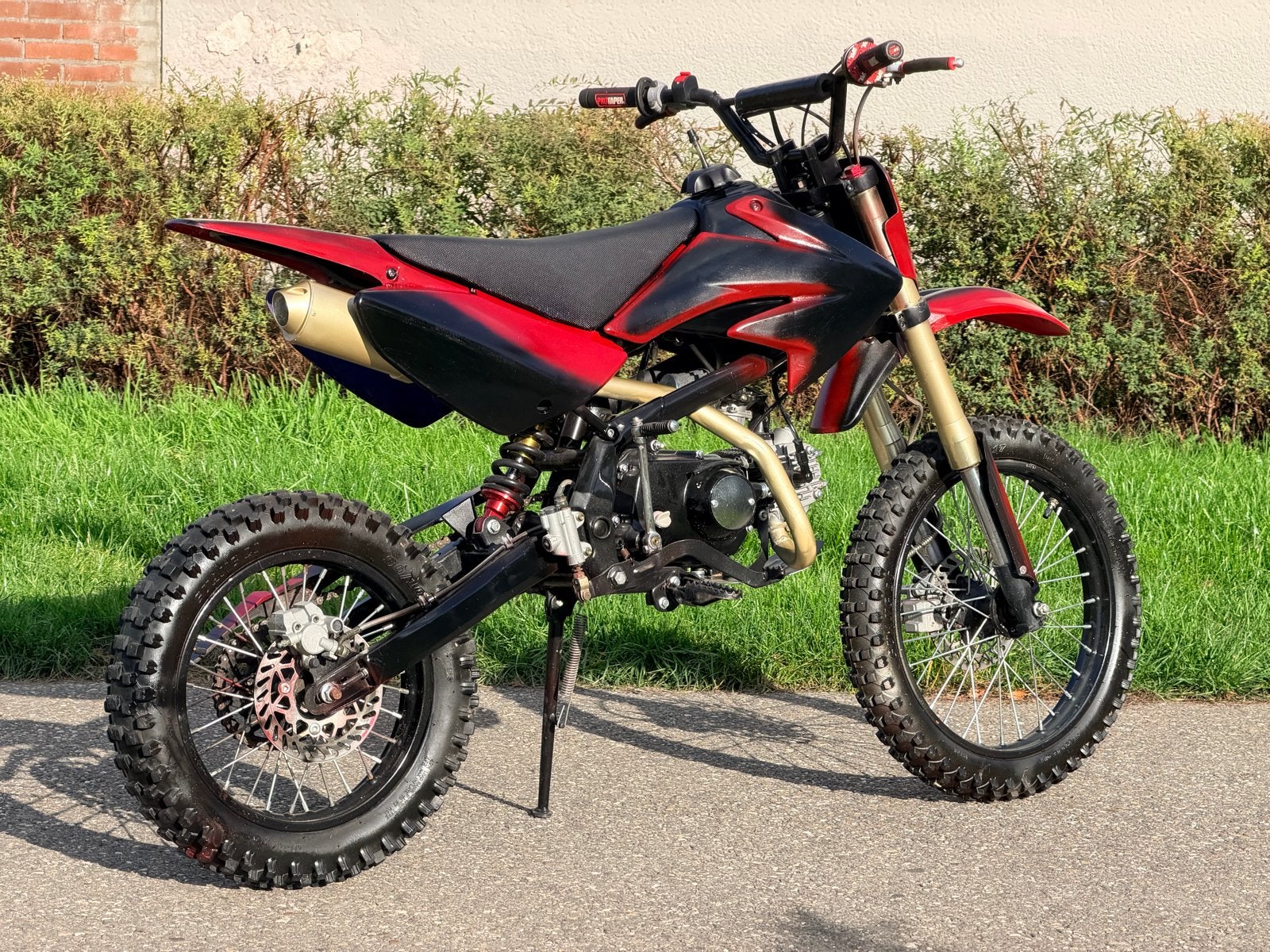 Custom Crossmotor met Nieuw 125cc Schakelblok, Ophalen, Zo goed als nieuw