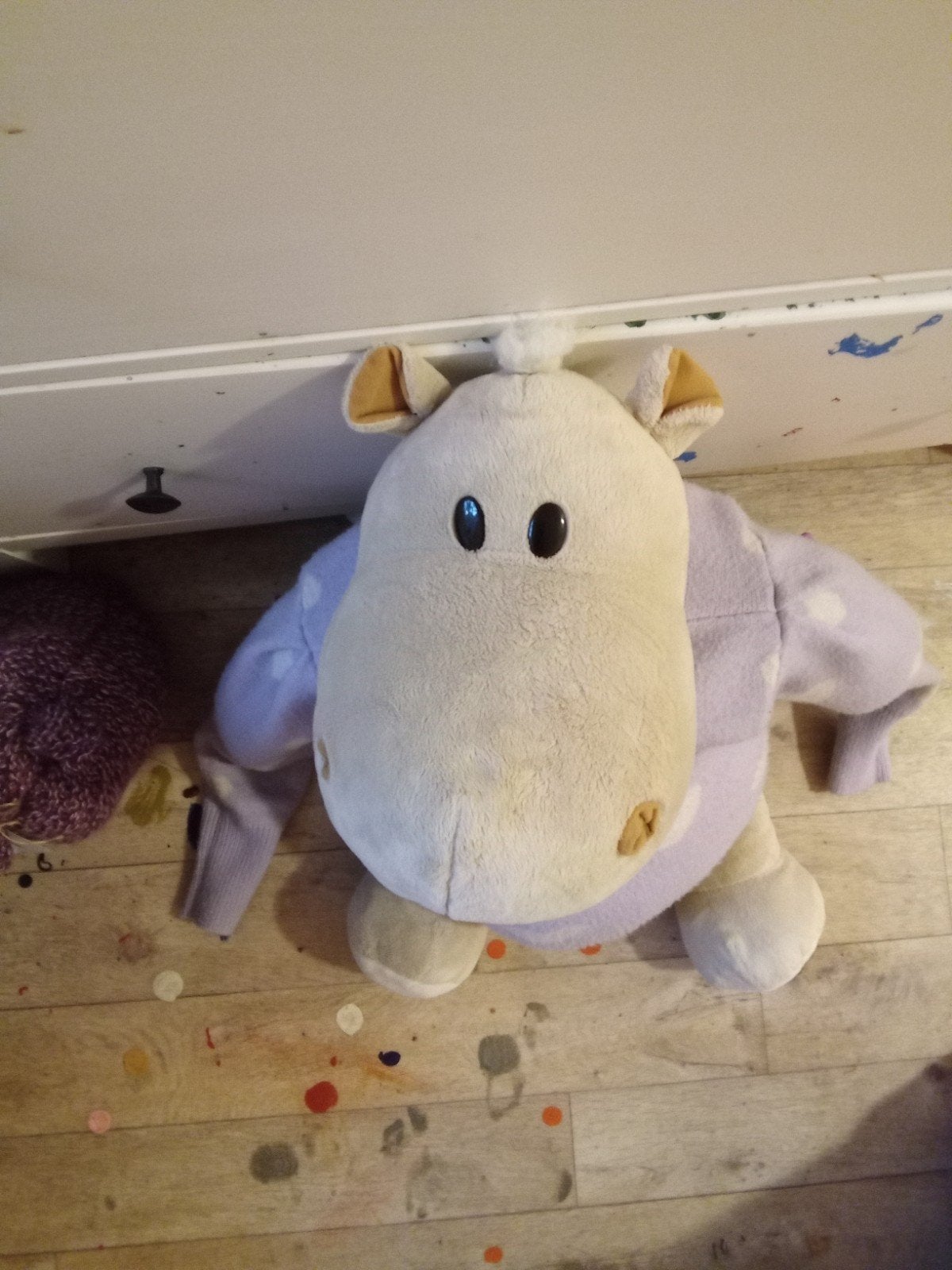 mooie nijlpaard knuffel met trui 60cm, Ophalen of Verzenden, Zo goed als nieuw, Overige typen