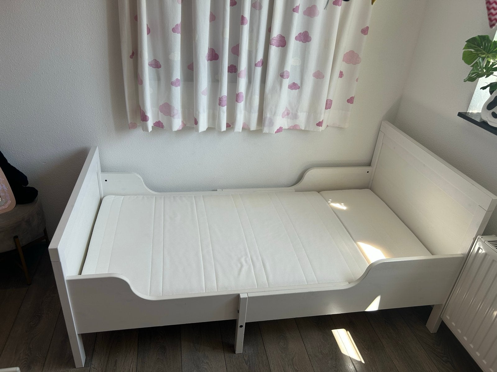 IKEA Sundvik kinderbed, wit, Ophalen, Verstelbaar, Eenpersoons, Wit