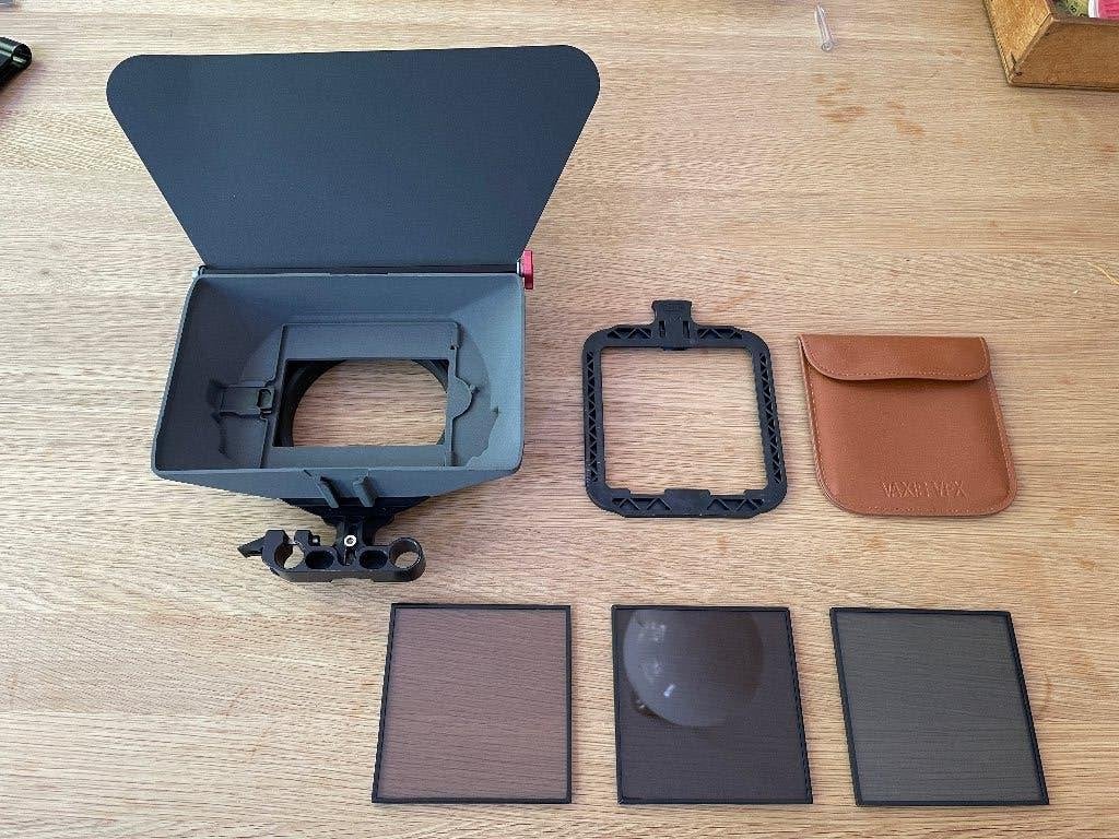 Vocas MB-210 matte box + Top Flag + 3 4x4 filters set, Audio, Tv en Foto, Ophalen of Verzenden, Gebruikt, Video