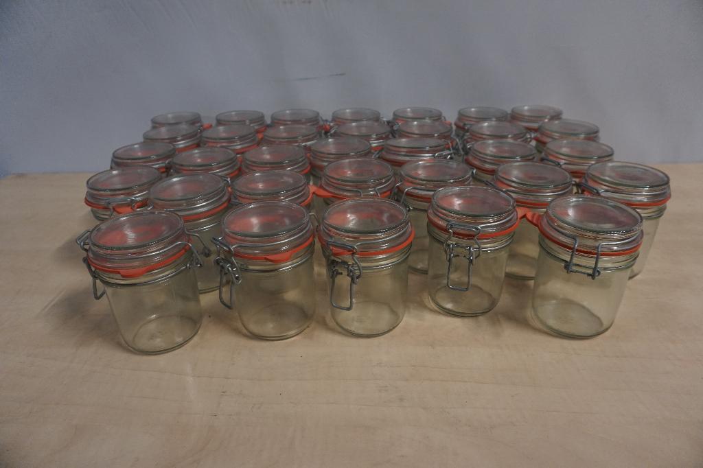 Weckpotten weckpot | 33 stuks voor €100,- | 0,3 liter, Ophalen of Verzenden, Gebruikt, Glas, Pot, Bus of Blik