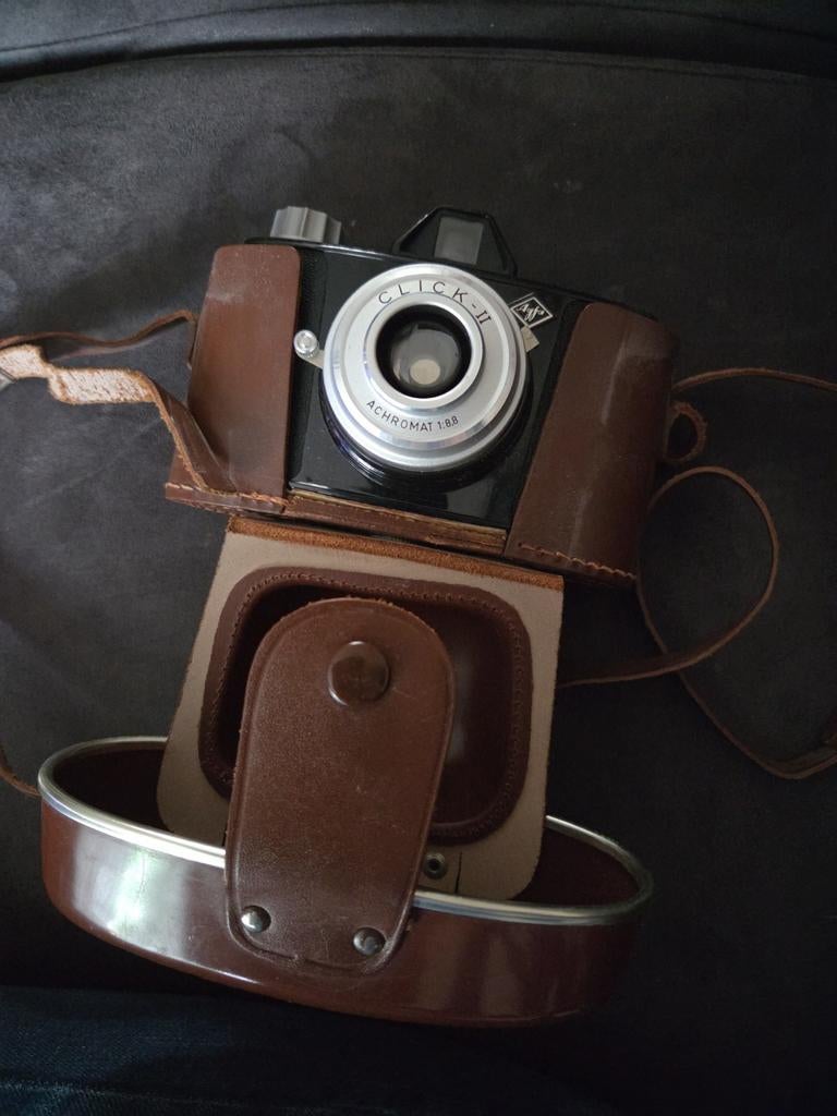 Vintage  camera.    Boxcamera agfa clack11  1:8.8, Ophalen, 1940 tot 1960, Fototoestel