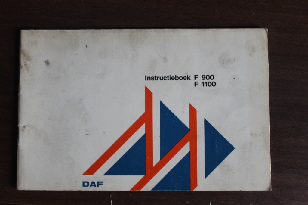 Daf F 900 F 1100 instructieboekje, Verzenden