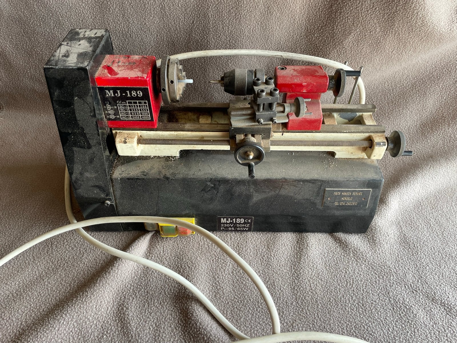 Mini draaibank MJ-189 - Compact en veelzijdig, Ophalen, Gebruikt, Metaaldraaibank, Minder dan 500 mm