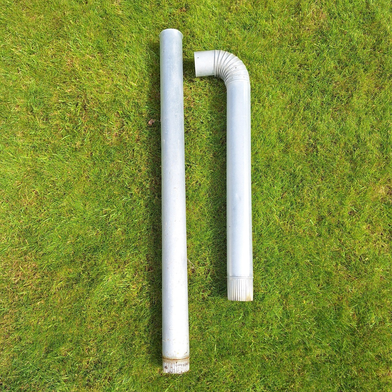 Aluminium buizen  + kniestuk 70ø, Ophalen, Gebruikt