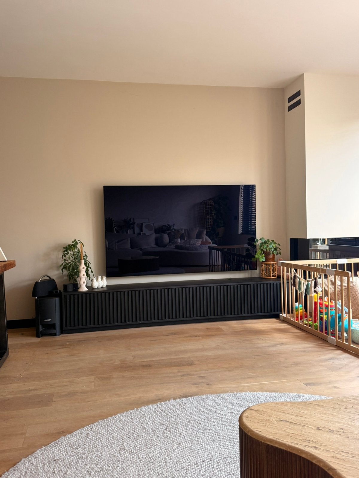 Tv meubel Spider zwart Zen Lifestyle 260cm, Ophalen, Gebruikt, 200 cm of meer, Overige materialen
