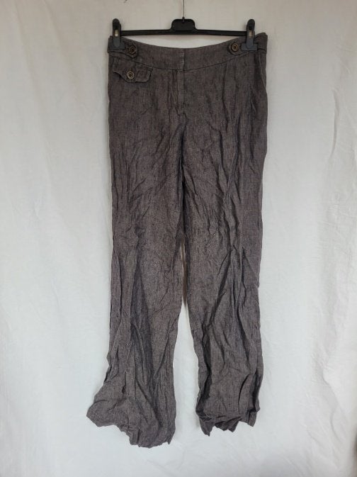 Toffe grijze linnen broek mt 38 merk Steps, Maat 38/40 (M), ., Ophalen of Verzenden, Zo goed als nieuw