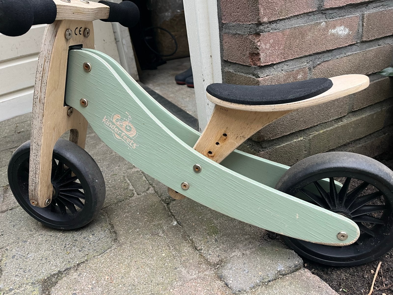 Gebruikte Kinderfeets loopfiets - Letters kunnen eraf, Ophalen, Gebruikt, Minder dan 16 inch