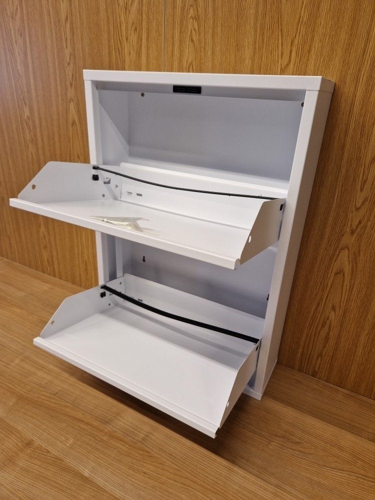 Metalen Schoenenkast 2 vakken WIT (nieuw), Ophalen, Nieuw, Overzichtelijk opbergen van schoenen