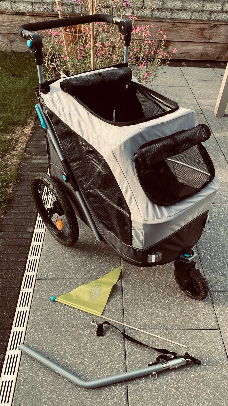 Trixie hondenkar / hondenbuggy (nieuwstaat), Dieren en Toebehoren, Honden-accessoires, Ophalen, Nieuw, Hondenbuggy