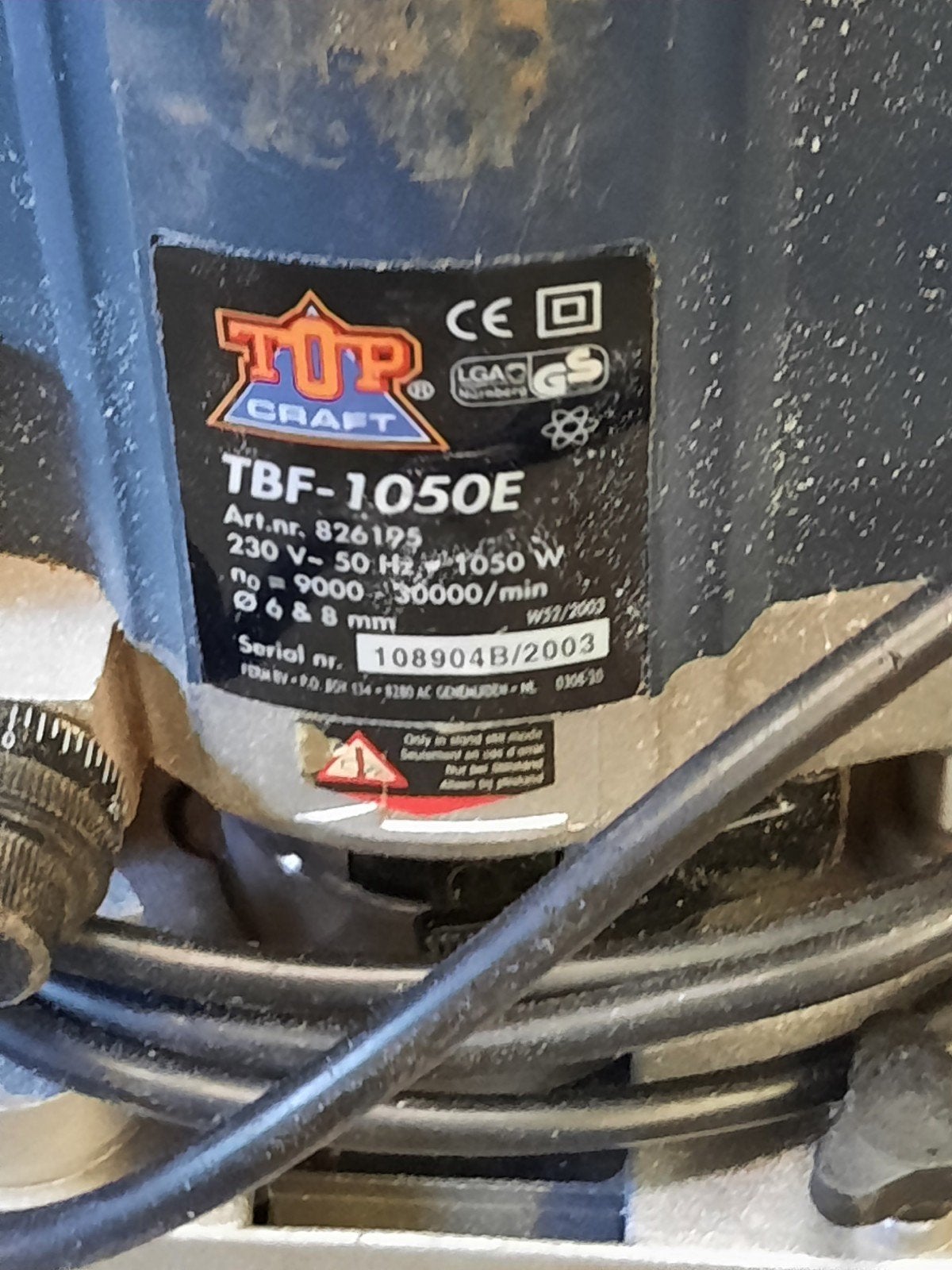 Top Craft TBF-1050E Bovenfrees - Krachtig en Betrouwbaar, Gebruikt, Ophalen of Verzenden, Bovenfrees, Top Craft