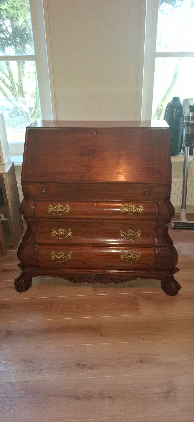 Antiek Biedermeier secretaire/schrijfbureau, Antiek en Kunst, Ophalen
