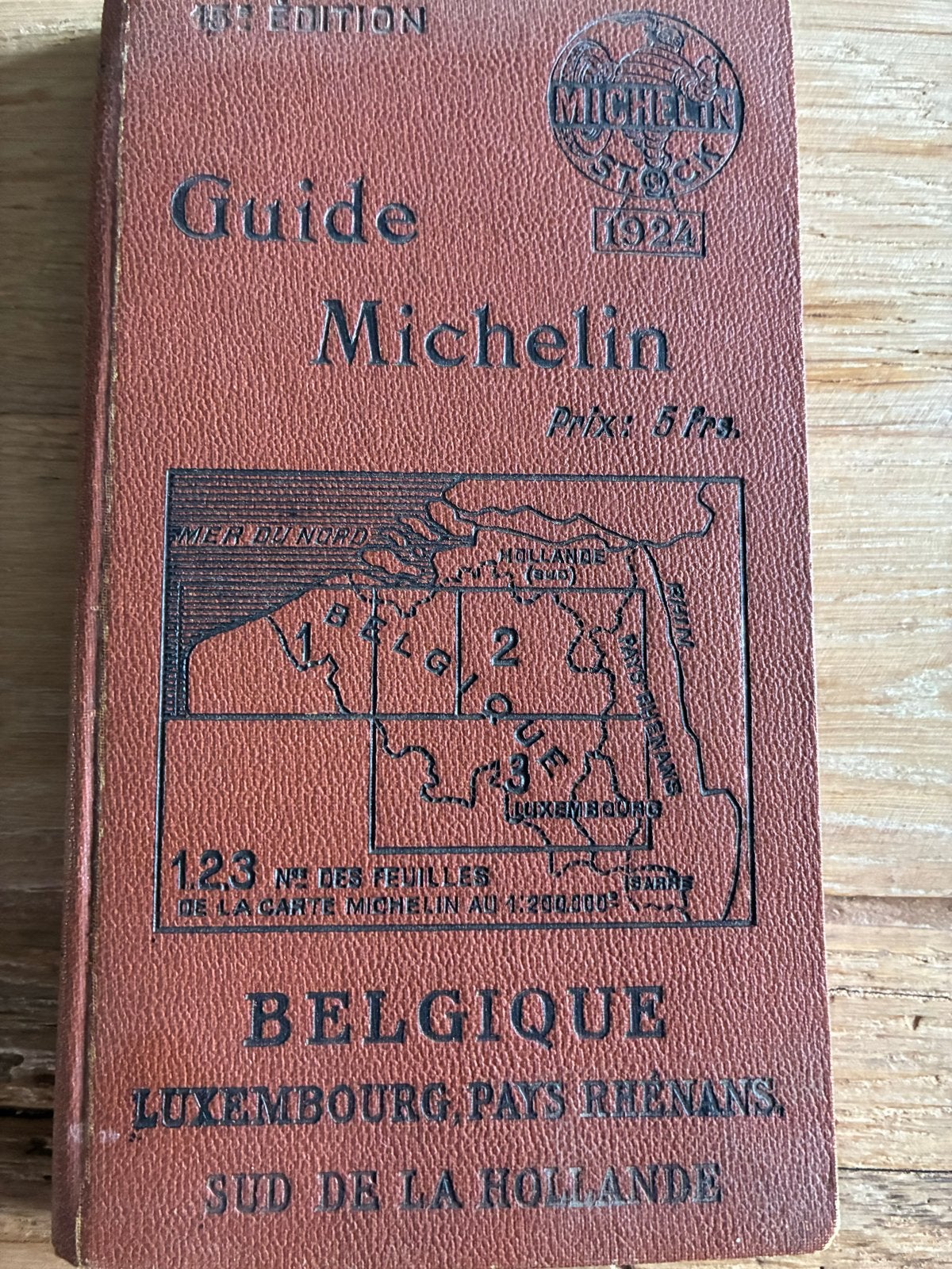 Antieke Michelin Gids België, Luxemburg, Zuid-Holland 1924, Gelezen, Michelin, Ophalen of Verzenden, Reisgids of -boek