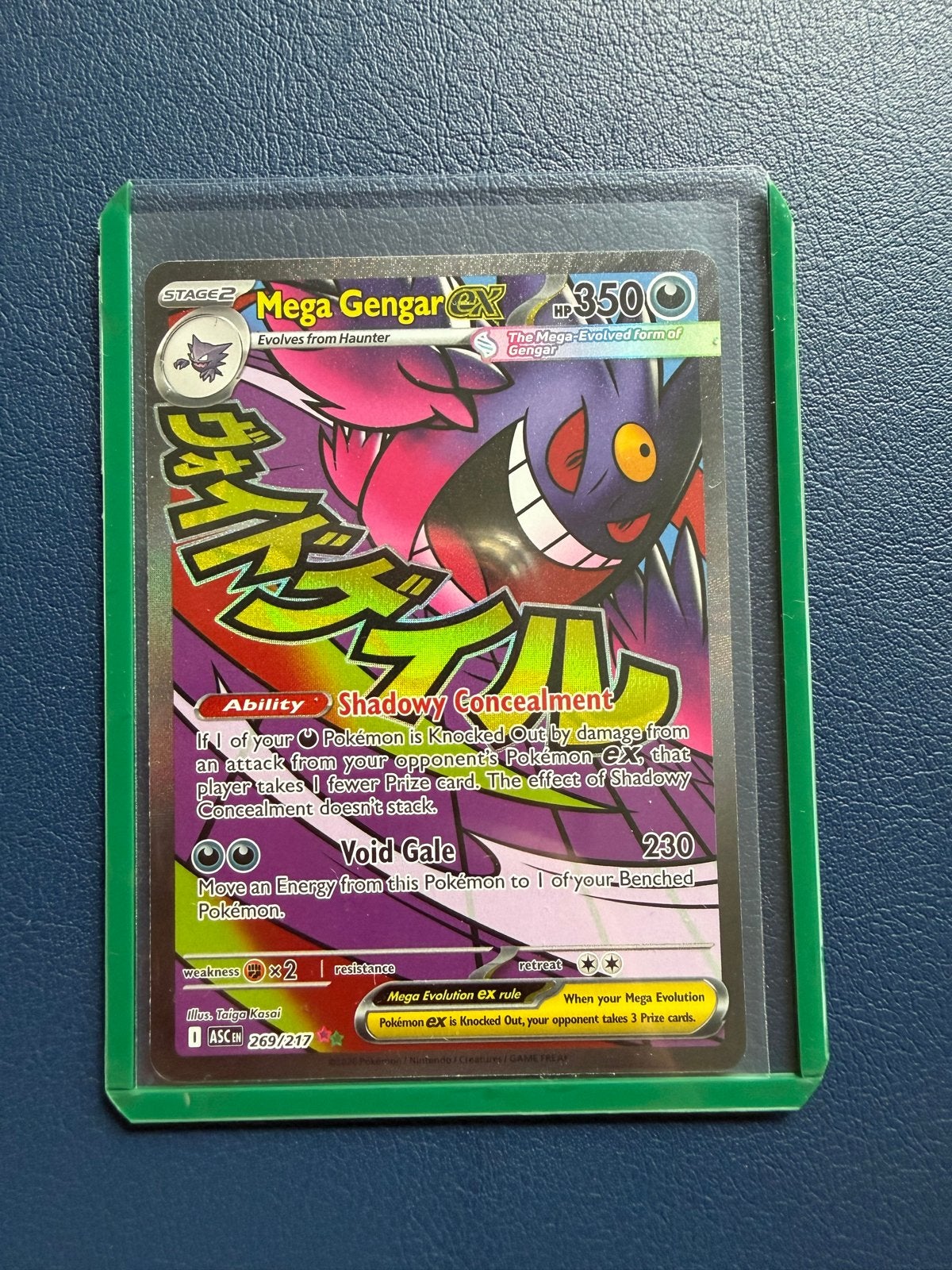 Mega Gengar EX Pokémon kaart -, Ophalen, Zo goed als nieuw, Losse kaart, Foil